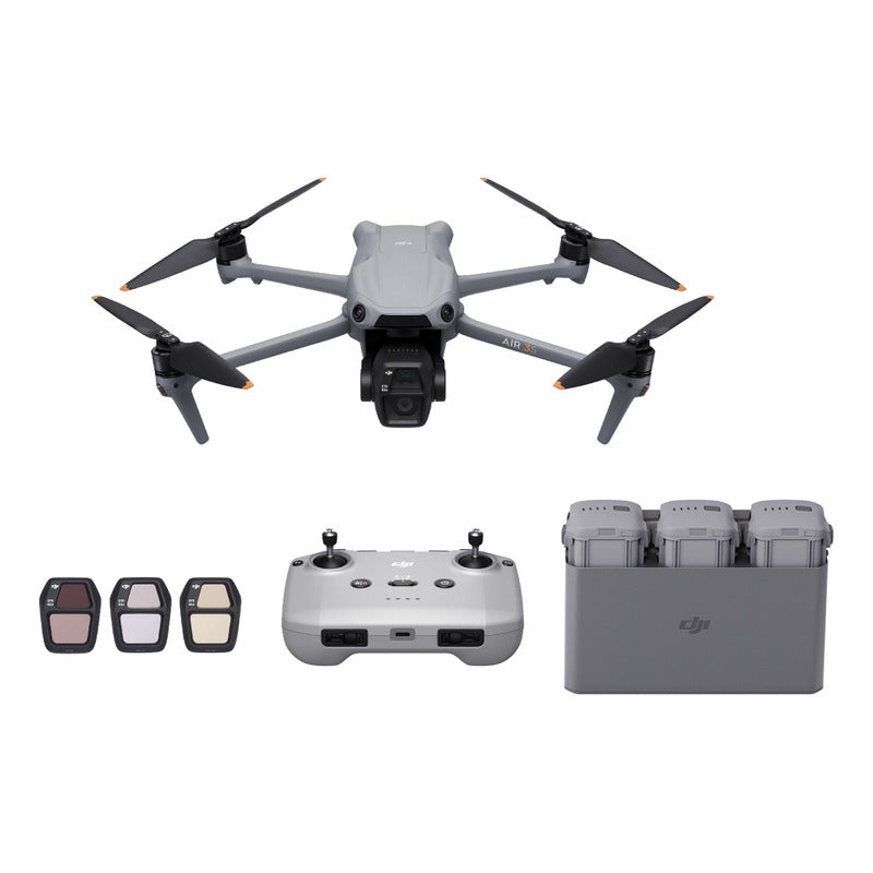 Dji Air 3s Pack Vuela Más (rc-n3) Dron Hdr 4k 3 Baterías
