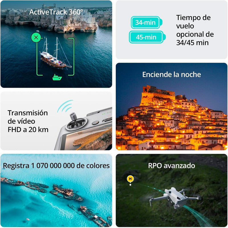 Dji Mini 4 Pro Rc-n2 Dron Plegable Cámara 4k 1 Batería