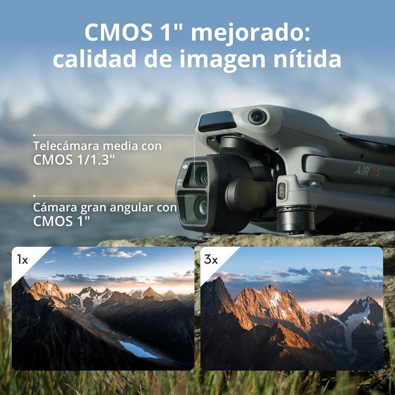 Pack Dji Air 3s Vuela Más (rc 2) Dron 4k 3 Baterías