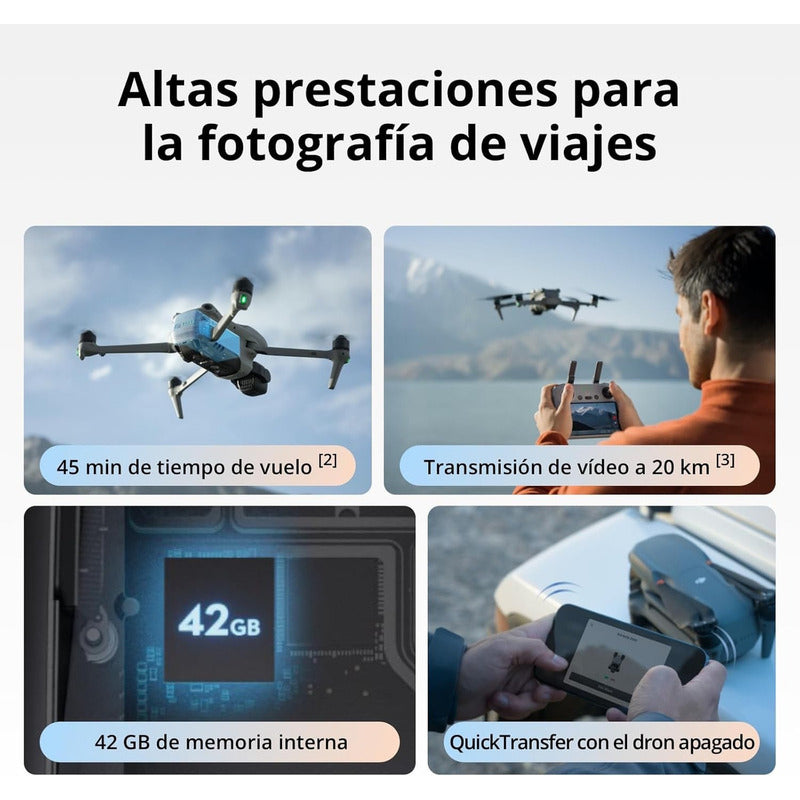 Pack Dji Air 3s Vuela Más (rc 2) Dron 4k 3 Baterías