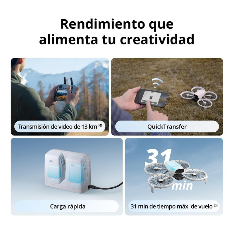 Drone Dji Flip (rc-n3) 4k Uhd 31min Vuelo, 249g
