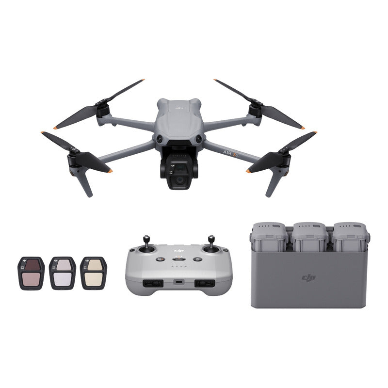 Dji Air 3s Pack Vuela Más (rc-n3) Dron Hdr 4k 3 Baterías