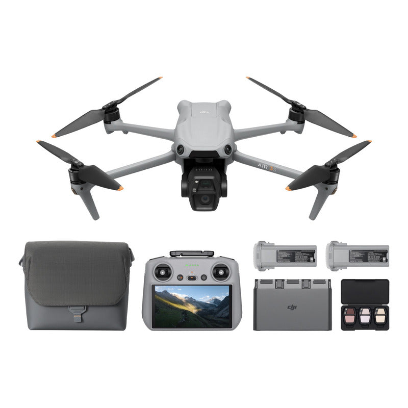 Pack Dji Air 3s Vuela Más (rc 2) Dron 4k 3 Baterías