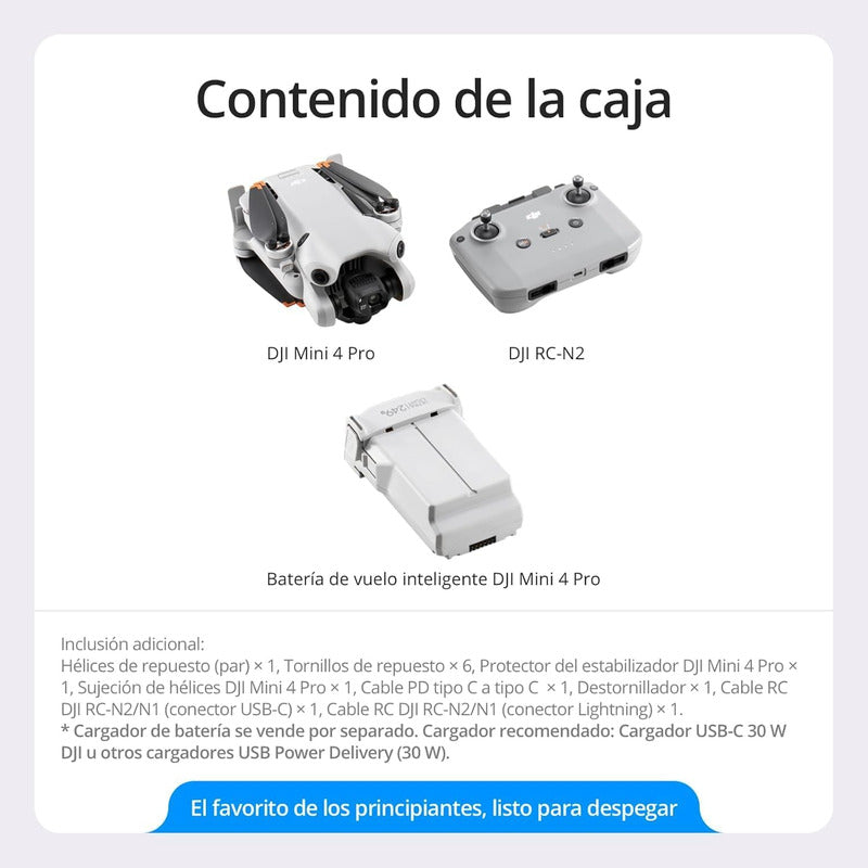 Dji Mini 4 Pro Rc-n2 Dron Plegable Cámara 4k 1 Batería