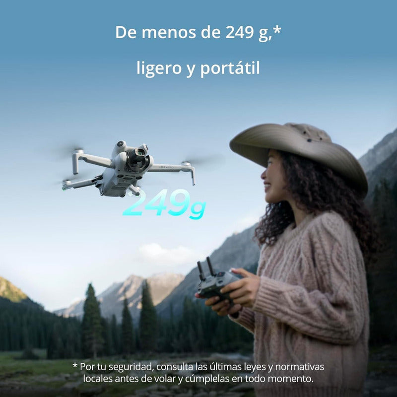 Dji Mini 4 Pro Rc-n2 Dron Plegable Cámara 4k 1 Batería